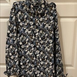 Banana Republic  Men’s  slim fit Fit Floral Shirt